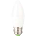 Bec LED Novelite E27 5W 400 lumeni, glob mat lumânare, lumină caldă