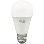 Bec LED Well E27 12W 1360 lumeni, glob mat A60, lumină rece