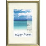 Ramă foto plastic The Wall aurie 10x15 cm