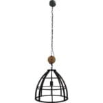 Pendul vintage Chericoni Aperto E27 max. 1x60W Ø47cm, oțel ars