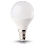 Bec LED Novelite E14 5W 400 lumeni, glob mat G45, lumină caldă