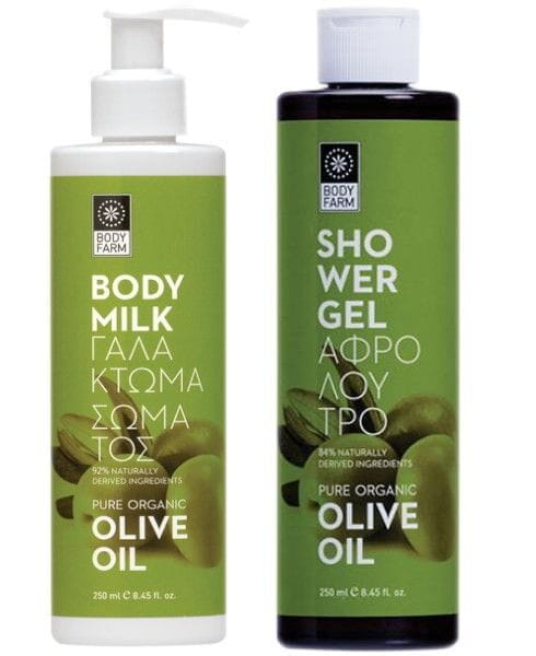 Bodyfarm Set Ulei de Masline (Lotiune de Corp 250ml + Gel de Dus 250ml)